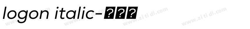 logon italic字体转换 logon italic字体转换